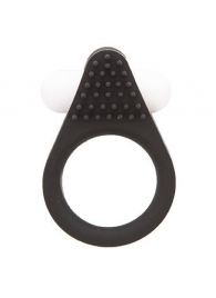 Чёрное эрекционное кольцо LIT-UP SILICONE STIMU RING 1 BLACK - Dream Toys - в Красноярске купить с доставкой