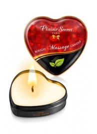 Массажная свеча с нейтральным ароматом Bougie Massage Candle - 35 мл. - Plaisir Secret - купить с доставкой в Красноярске