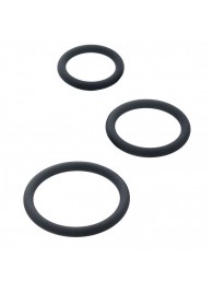 Набор из 3 чёрных эрекционных колец - ToyFa - в Красноярске купить с доставкой