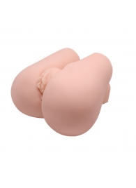 Реалистичный мастурбатор с вибрацией и двумя тоннелями - вагиной и анусом - Baile - в Красноярске купить с доставкой