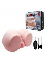 Телесный мастурбатор с двумя любовными тоннелями и вибрацией - Baile - в Красноярске купить с доставкой