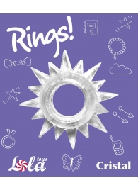 Прозрачное эрекционное кольцо Rings Cristal - Lola Games - в Красноярске купить с доставкой