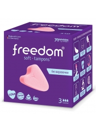 Женские гигиенические тампоны без веревочки FREEDOM normal - 3 шт. - Freedom - купить с доставкой в Красноярске