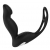 Черный вибромассажер простаты P-PLEASER W ERECTION ENHANCE - Dream Toys - в Красноярске купить с доставкой