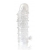 Закрытая прозрачная рельефная насадка Crystal sleeve - 13 см. - Erowoman-Eroman - в Красноярске купить с доставкой