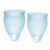 Набор голубых менструальных чаш Feel confident Menstrual Cup - Satisfyer - купить с доставкой в Красноярске