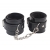Черные оковы на ноги Obey Me Leather Ankle Cuffs - Chisa - купить с доставкой в Красноярске
