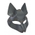 Серая маска Wolf с клепками - Sitabella - купить с доставкой в Красноярске