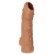 Телесная насадка с пупырышками и открытой головкой Nude Sleeve L - 14 см. - KOKOS - в Красноярске купить с доставкой