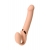 Телесный безремневой вибрострапон Vibrating Bendable Strap-On L - Strap-on-me - купить с доставкой в Красноярске