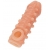Телесная закрытая насадка с шариками Cock Sleeve Size S - 13,8 см. - KOKOS - в Красноярске купить с доставкой