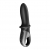 Черный анальный вибратор Hot Passion с функцией нагрева - Satisfyer - в Красноярске купить с доставкой