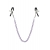 Зажимы для сосков с фиолетовой цепочкой Sweet Caress Nipple Chain - Sweet Caress - купить с доставкой в Красноярске