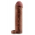 Коричневая насадка с кольцом Perfect 2 Extension with Ball Strap - 19 см. - Pipedream - в Красноярске купить с доставкой