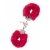 Металлические наручники с красной меховой опушкой METAL HANDCUFF WITH PLUSH RED - Dream Toys - купить с доставкой в Красноярске
