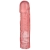Розовая фаллическая насадка Vac-U-Lock 8  Crystal Jellies Dong - 20,3 см. - Doc Johnson - купить с доставкой в Красноярске