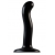 Черный фаллоимитатор-насадка Strap-On-Me P G spot Dildo size S - 16,4 см. - Strap-on-me - купить с доставкой в Красноярске