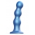 Голубая насадка Strap-On-Me Dildo Plug Balls size L - Strap-on-me - купить с доставкой в Красноярске