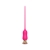 Розовый тонкий стимулятор Nipple Vibrator - 23 см. - I-MOON - купить с доставкой в Красноярске