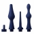 Набор из 3 универсальных насадок для анального душа Universal 3 Piece Silicone Enema Attachment Set - XR Brands - купить с доставкой в Красноярске