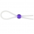 Прозрачное лассо с фиолетовой бусиной SILICONE COCK RING WITH BEAD LAVENDER - NMC - в Красноярске купить с доставкой