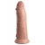 Телесный вибратор-реалистик 8  Vibrating Silicone Dual Density Cock - 22 см. - Pipedream