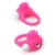 Розовое эрекционное кольцо с щеточкой LIT-UP SILICONE STIMU RING 5 - Dream Toys - в Красноярске купить с доставкой