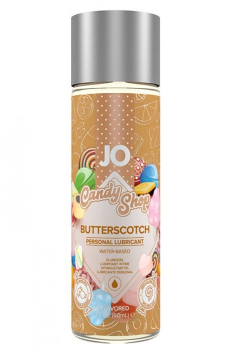 Смазка на водной основе Candy Shop Butterscotch с ароматом ирисок - 60 мл. - System JO - купить с доставкой в Красноярске