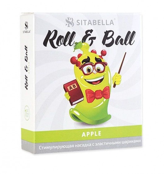 Стимулирующий презерватив-насадка Roll   Ball Apple - Sitabella - купить с доставкой в Красноярске