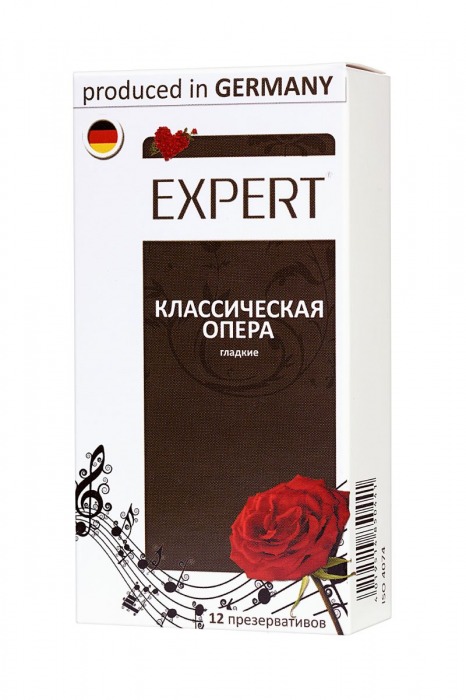 Гладкие презервативы Expert  Классическая опера  - 12 шт. - Expert - купить с доставкой в Красноярске