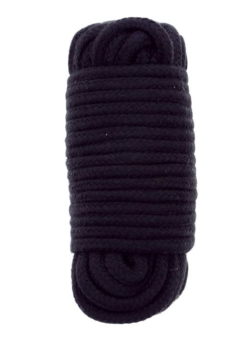 Черная веревка для связывания BONDX LOVE ROPE - 10 м. - Dream Toys - купить с доставкой в Красноярске