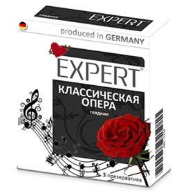 Гладкие презервативы Expert  Классическая опера  - 3 шт. - Expert - купить с доставкой в Красноярске