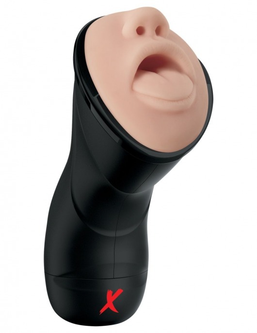 Мастурбатор-ротик Deep Throat Vibrating Stroker - Pipedream - в Красноярске купить с доставкой