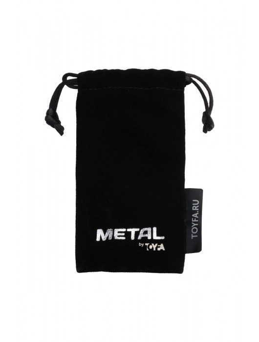 Серебристая коническая анальная пробка с красным кристаллом-сердечком - 7 см. - ToyFa - купить с доставкой в Красноярске