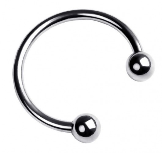 Серебристая подкова на головку пениса - ToyFa - купить с доставкой в Красноярске