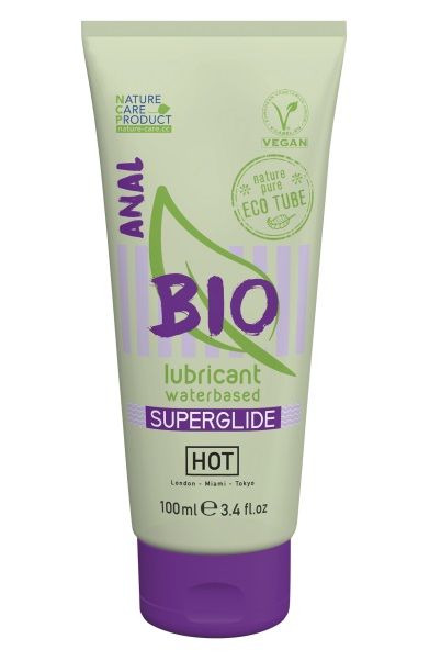 Интимный увлажняющий анальный гель BIO SuperGlide - 100 мл. - HOT - купить с доставкой в Красноярске