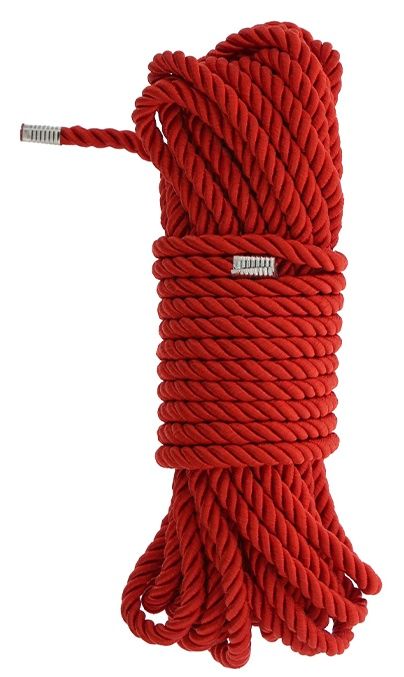 Красная веревка DELUXE BONDAGE ROPE - 10 м. - Dream Toys - купить с доставкой в Красноярске