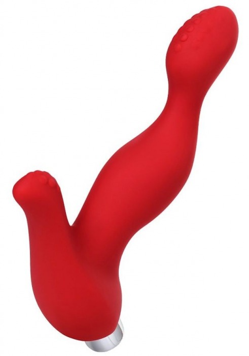 Красный силиконовый вибростимулятор простаты Proman - 12,5 см. - ToyFa - в Красноярске купить с доставкой