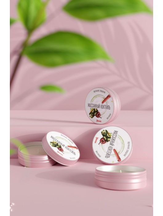 Массажная свеча «Массажный коктейль» с ароматом пина колады - 30 мл. - ToyFa - купить с доставкой в Красноярске