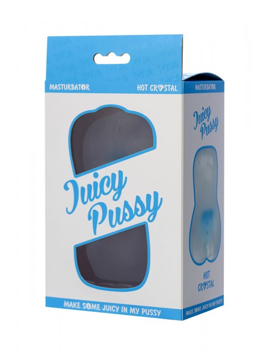 Прозрачный реалистичный мастурбатор Juicy Pussy Hot Crystal - ToyFa - в Красноярске купить с доставкой