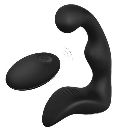 Черный вибромассажер простаты REMOTE BOOTY PLEASER - Dream Toys - в Красноярске купить с доставкой