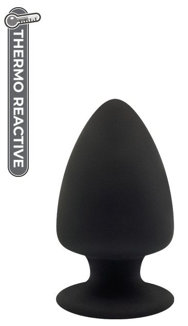 Черная анальная пробка PREMIUM SILICONE PLUG S - 9 см. - Dream Toys