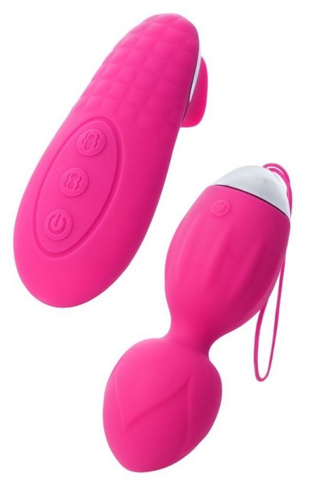 Розовые виброшарики TELLA с пультом-стимулятором - ToyFa в Красноярске Розовые виброшарики TELLA с пультом-стимулятором - ToyFa