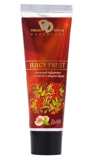 Интимный съедобный лубрикант JUICY FRUIT с ароматом дыни - 30 мл. - БиоМед - купить с доставкой в Красноярске