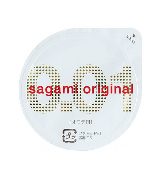 Супертонкий презерватив Sagami Original 0.01 - 1 шт. - Sagami - купить с доставкой в Красноярске