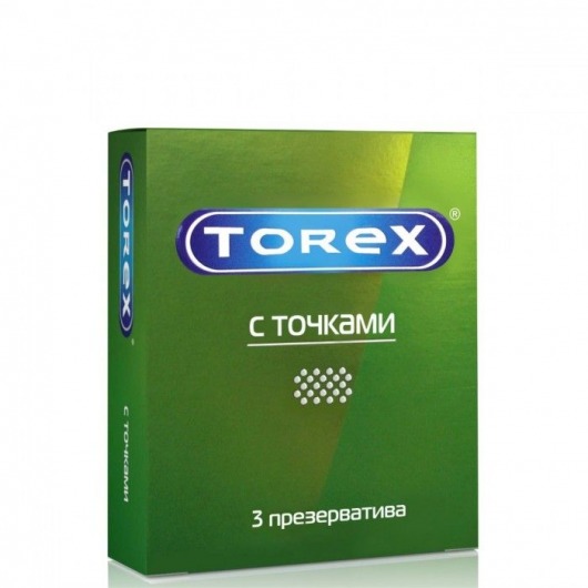 Текстурированные презервативы Torex  С точками  - 3 шт. - Torex - купить с доставкой в Красноярске