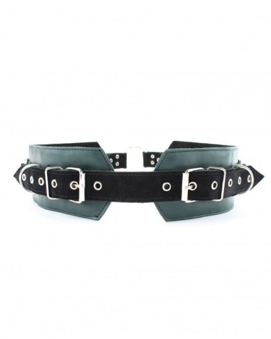 Изумрудный пояс Ladys Arsenal с колечками для крепления - БДСМ Арсенал - купить с доставкой в Красноярске