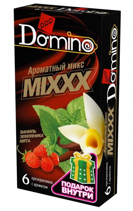 Ароматизированные презервативы DOMINO  Ароматный микс  - 6 шт. - Domino - купить с доставкой в Красноярске