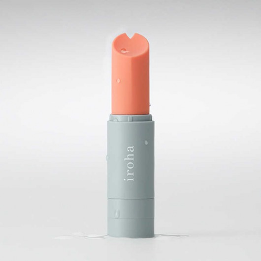 Вибратор в форме оранжевой помады IROHA Stick - Tenga
