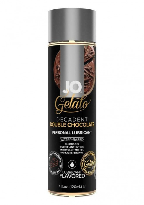 Лубрикант с ароматом шоколада JO GELATO DECADENT DOUBLE CHOCOLATE - 120 мл. - System JO - купить с доставкой в Красноярске